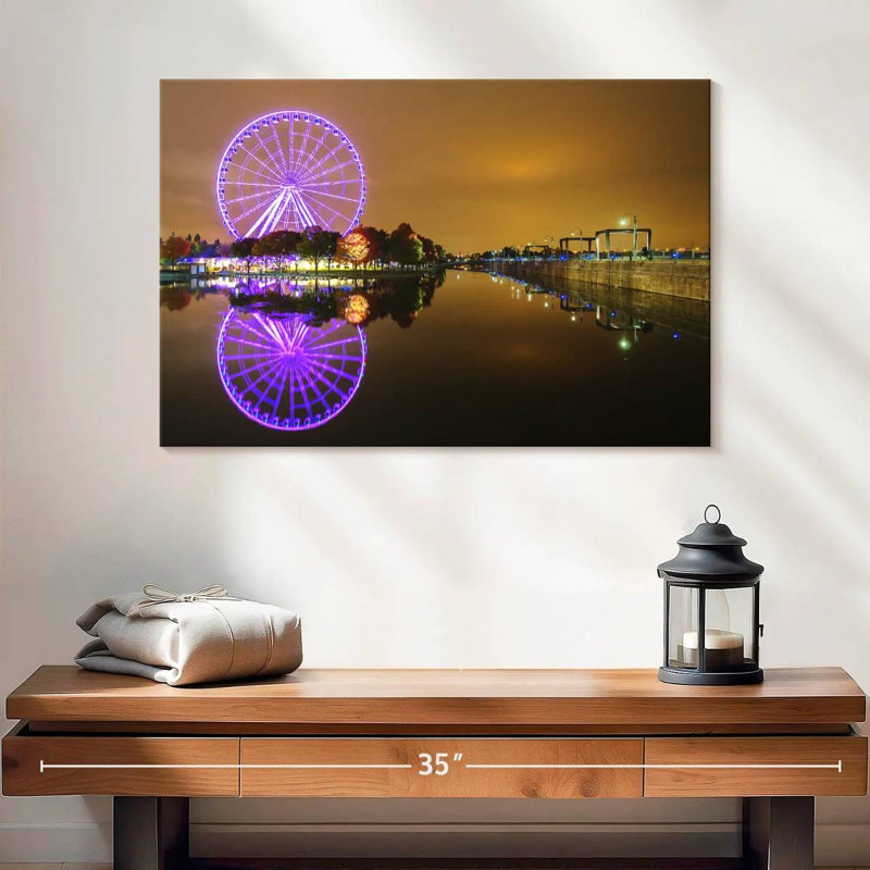 Lumières de grande roue Kavia Montreal, H 34 po x l 51 po