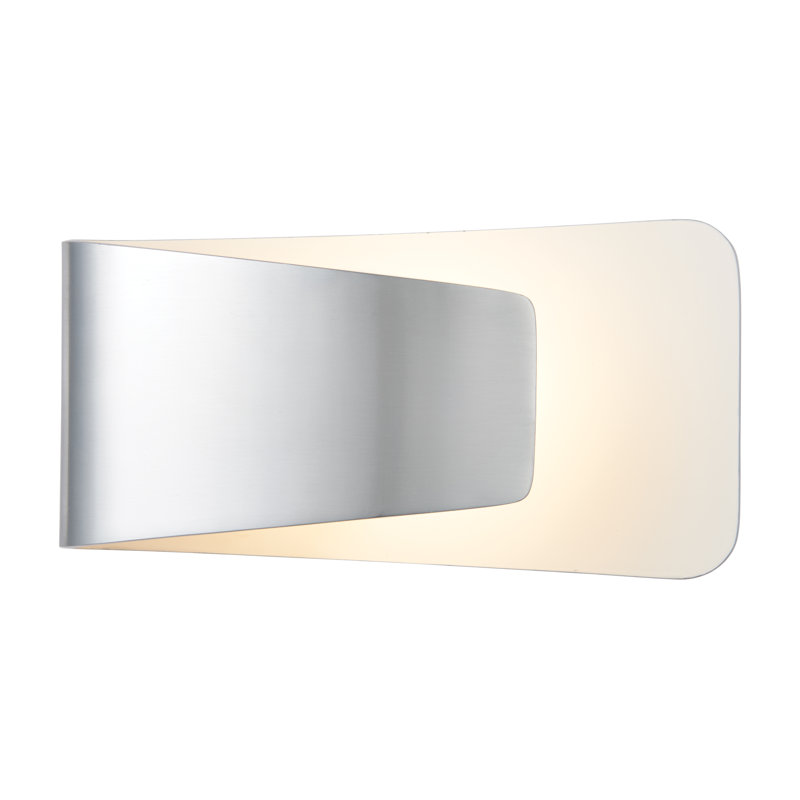 Merope LED Flush Mounted Sconce, Polished Aluminium