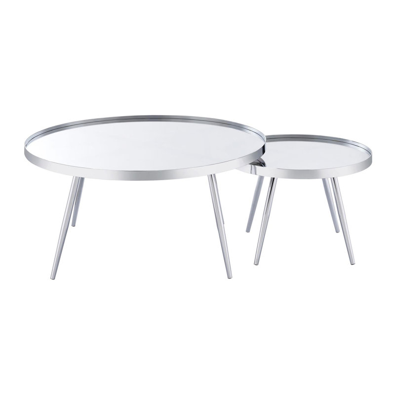 Table basse Quillie, Chrome