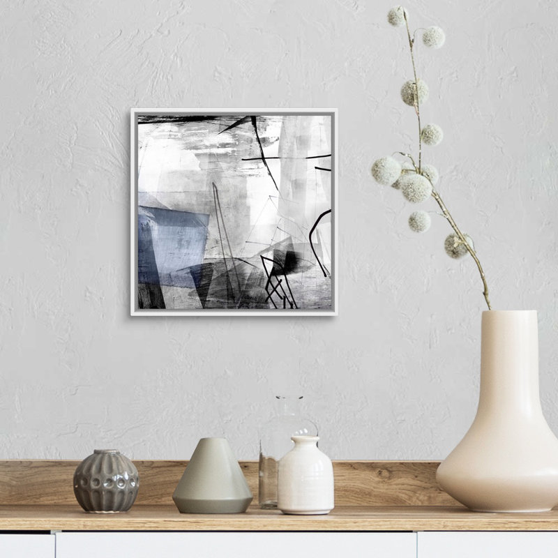 "Oh Wonder I" par PI studio-reproduction d’art sur toile, H 14 po x l 14 po x 1,75 po, Toile encadrée flottée blanche