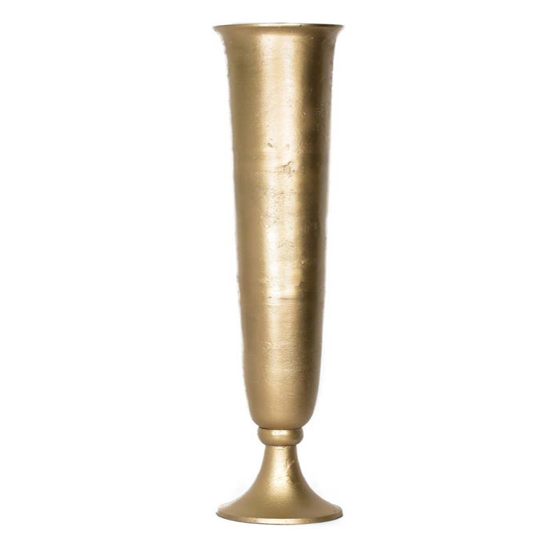 Vase de plancher Sheperd, H 24 po x l 6,5 po x P 6,5 po, Nickel