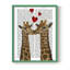 Girafe Love, reproduction encadrée - bois massif-1245753617-1245753644