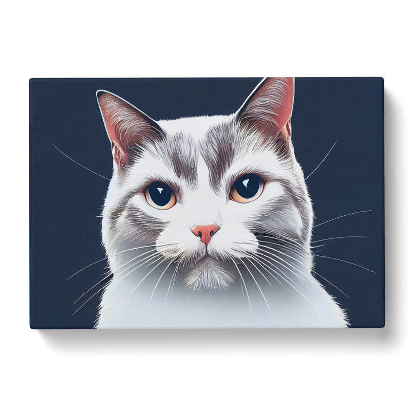 Grand Cat - Wrapped Canvas, 50cm H x 76cm W x 3cm D