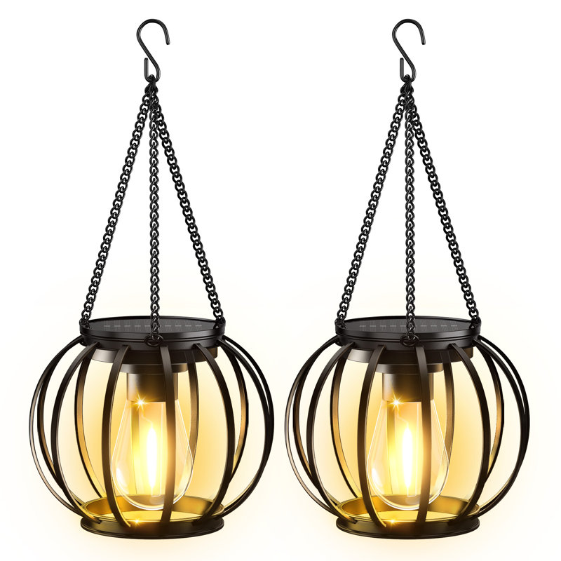 12.5" Solar Powered Integrated LED Outdoor Lantern