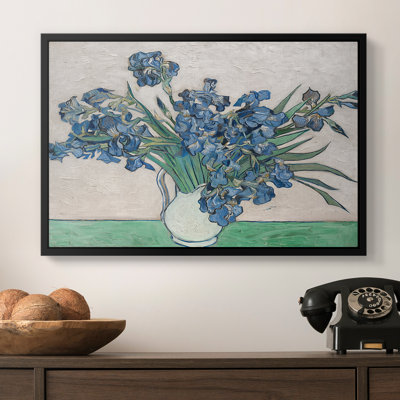 Irises, 1890-Vincent van Gogh-Framed Gallery Wrapped Canvas