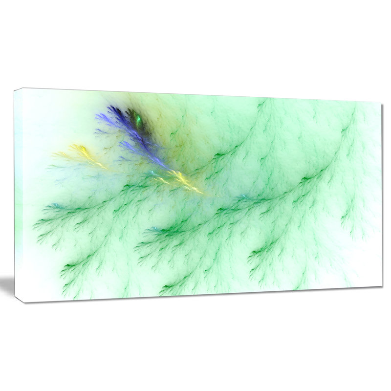 « light green nervures of marble », impression sur toile, H 16 po x l 32 po x P 1 po