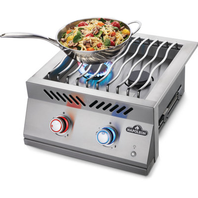 Brûleur supérieur double intégré de 18 po Series 700, en acier inoxydable
