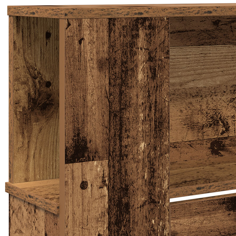Solid Wood Emperor (7') Bookcase Headboard