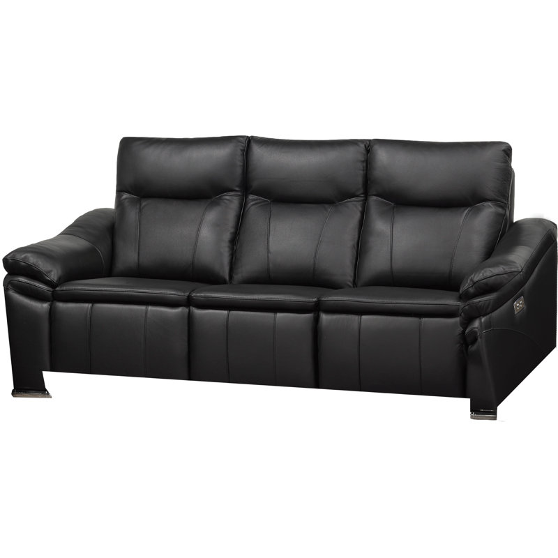 Klaudie 87'' Leather Power Reclining Sofa