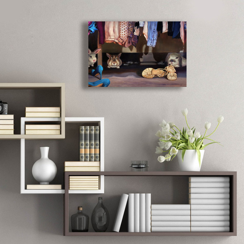  «Dust Bunnies» par Lucia Heffernan, art mural en verre acrylique, 24 po x 16 po, H 16 po x l 24 po