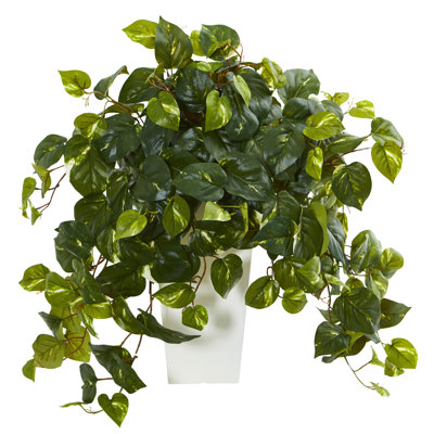 24'' Faux Ivy Plant in Ceramic Planter