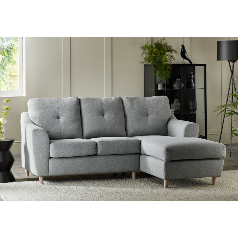 Espitia Corner Chaise, Silver, Right Hand Facing