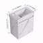 Meuble-lavabo mural 20 po avec lavabo en céramique, armoire de rangement avec portes