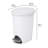 Sterilite 10818002 2.6 Gallon Ultra StepOn Wastebasket with Lid and Base, 8 Pack