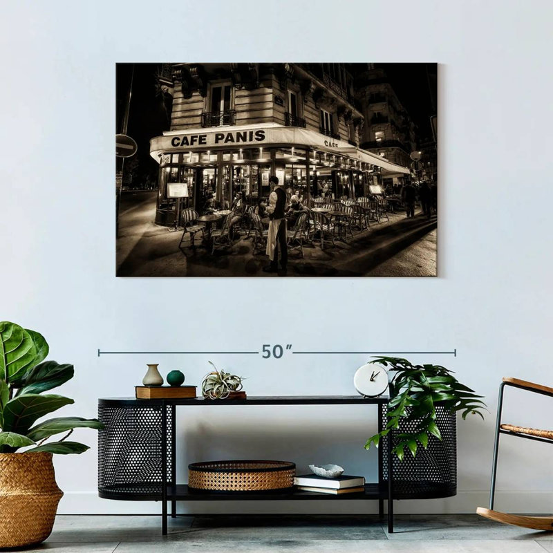 Yarlin Paris Café la nuit, H 30 po x l 45 po