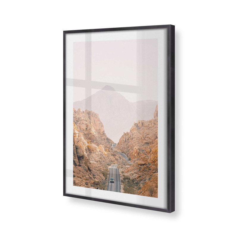 Impression de canyons ensoleillés, Cadre en zinc patiné, H 15,25 po x l 12,25 po x P 1,25 po