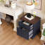 Table de chevet de style rétro avec 2 tiroirs et pieds de colonne romains L 20,47 po-852646488