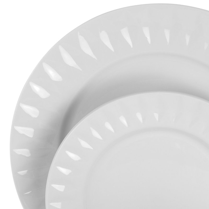 Orear Porcelain China Dinnerware Set 18 Piece - Service for 4