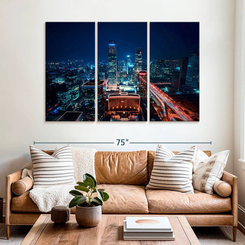 Beijing CBD Night, 42" H x 65" W