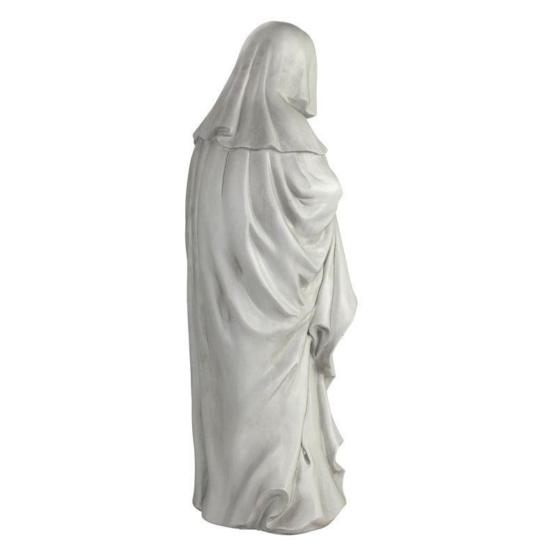 Large Gray Faux Stone French Weeper Statue
