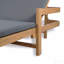 Chaise longue d'extérieur en acacia