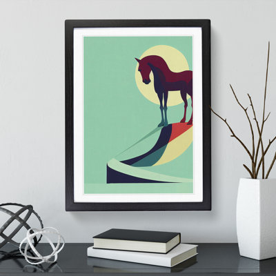 Lucky Horse Abstract - Framed Print