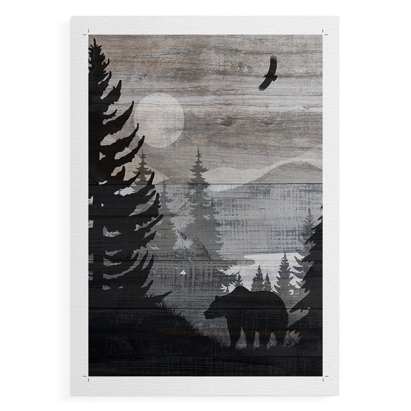 Ours du paysage canadien - Impression sur toile seulement - NON-CADRE, H 48 po x l 32 po