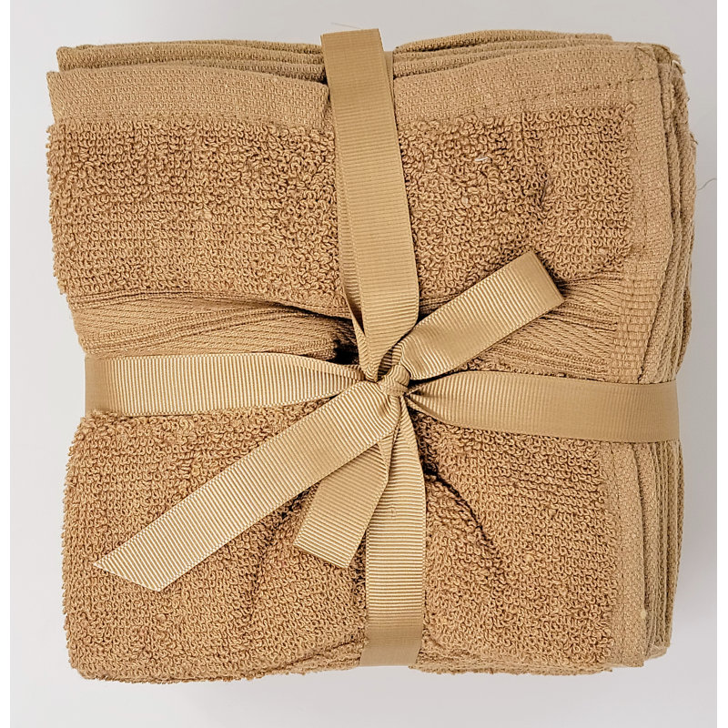 Genata Cotton Washcloth, Oatmeal