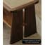 Repose-pieds et tabouret en noyer noir moderne et minimaliste