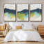 «Mountains In The Mist I», ensemble de 3 toiles encadrées-97709101-97709094