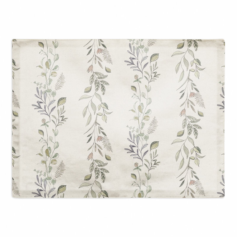 Cleothis Vines on Napperon 7458-CC, Blanc