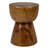 Solid Wood Sculptural Hourglass Shape End Table