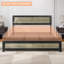 Structure de lit avec station de charge, sommier industriel non nécessaire, assemblage rapide-899119494-899119492