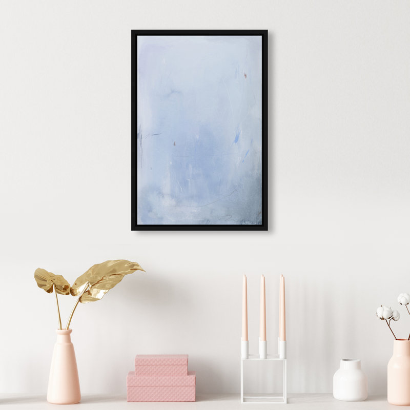Calm Waters I Print by Oliver Gal, 11"H x 16"W, Black Floater Frame