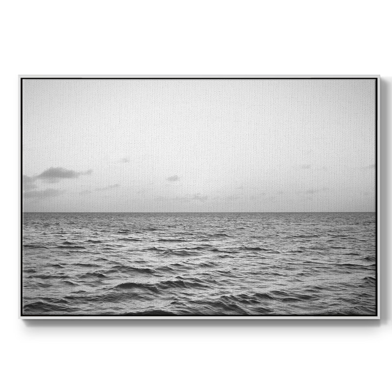 " Coast To Coast ", 17" H x 25" W x 2" D, White