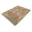 Rectangle 128 cm x 178 cm Geometric Wool Hand Woven Kilim