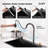 Kitchen Sink 30" X 22" Multifunctional Overmount Flying Rain Waterfall S304 Stainless Steel Handmade Modern Single Bowl Kitchen Sink Black