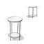 Table de bout ronde en métal 18 po Jenna-757883691-757883695
