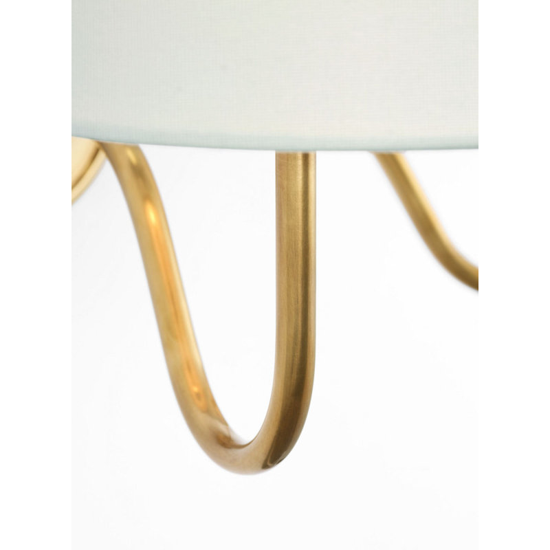Lyndsie 11" Double Sconce with Linen Shades, Hand-Rubbed Antique Brass