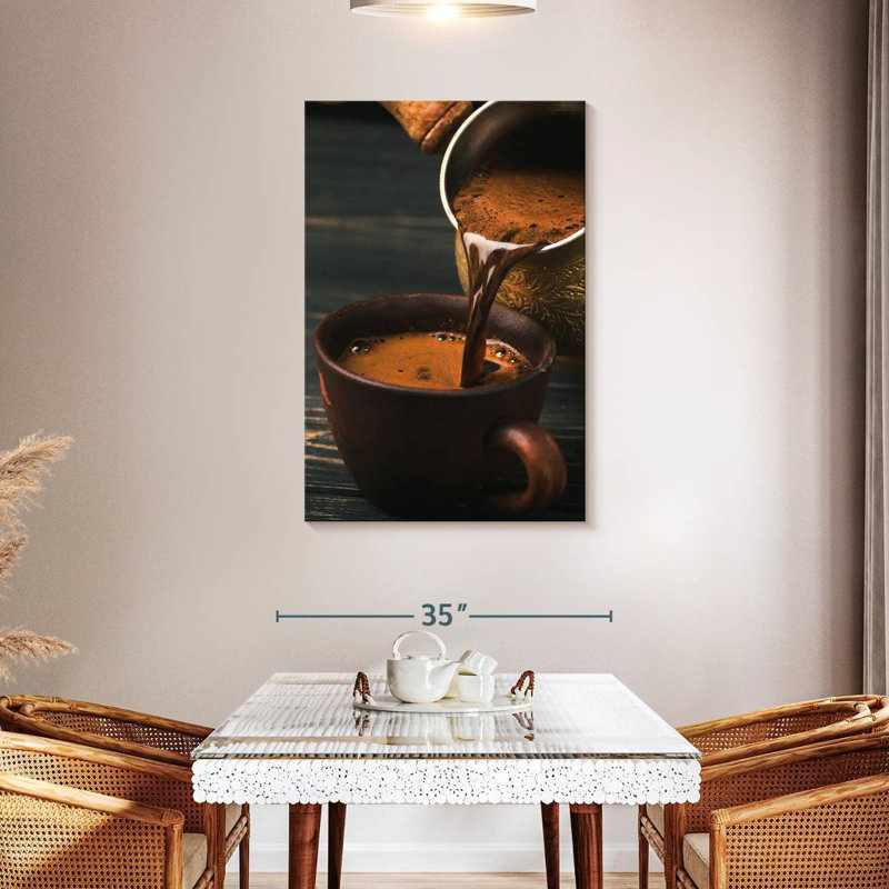 Yarlin Pouring Turkish Coffee, 45" H x 30" W