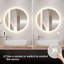 Miroir de salle de bain rond Naliyah-272078567