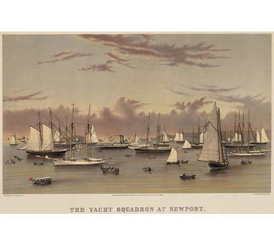The Yacht squadron at Newport - impression d'art graphique