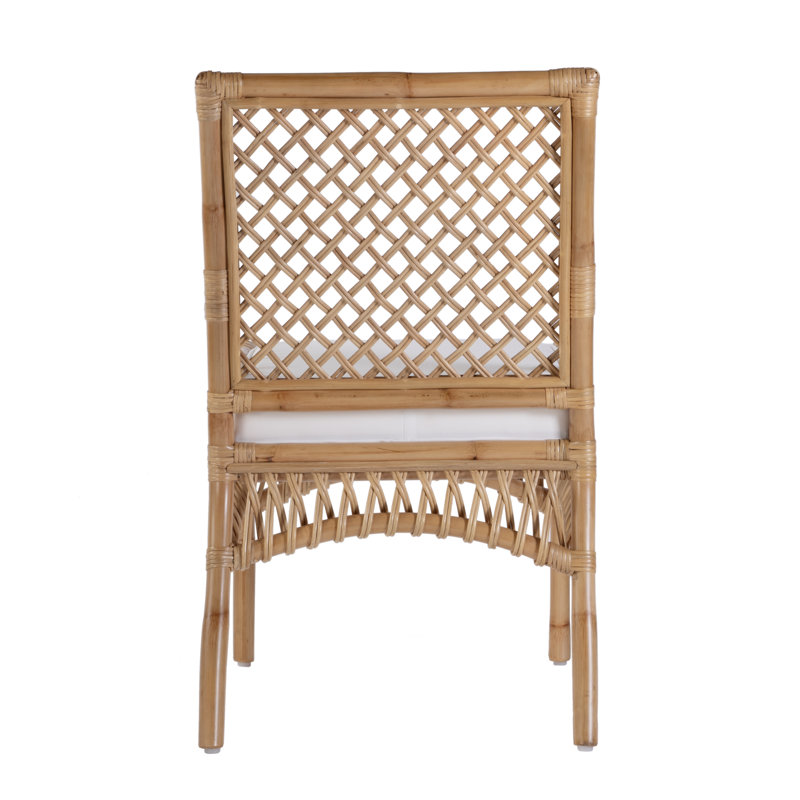 Antigua 19 in. Seat Height Rattan Side Dining Chair
