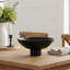Allyce Mango wood footed bowl, Walnut Finish-230654803