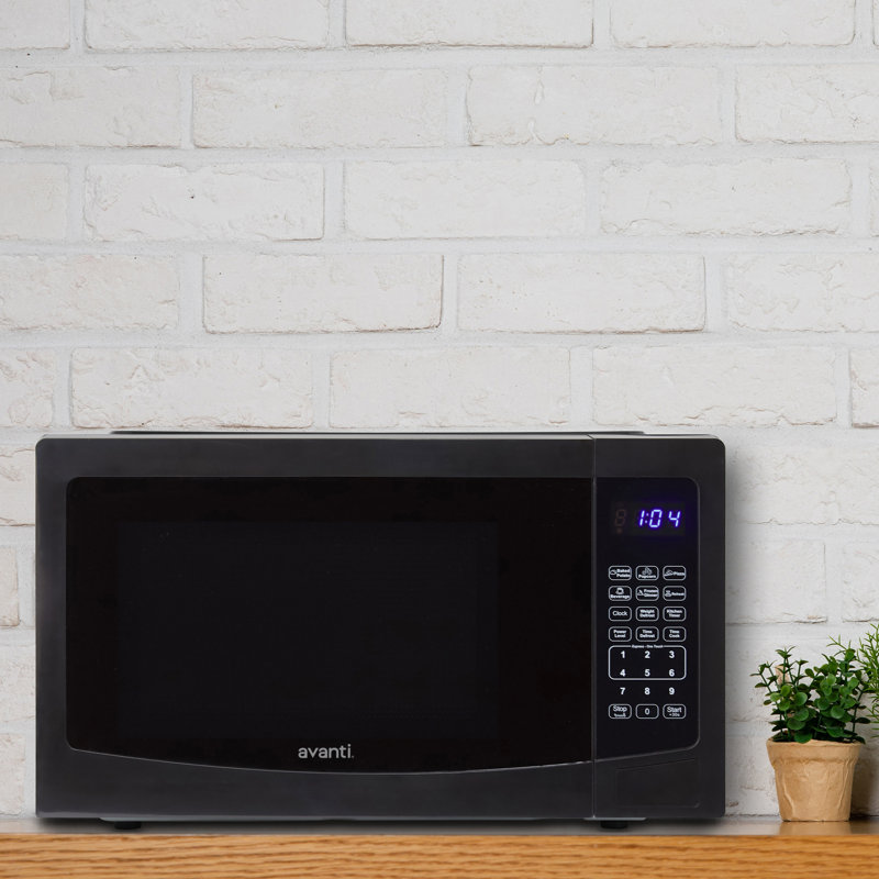 Four à micro-ondes Avanti, 1,1 pi³ Capacité en pieds, en noir, Black