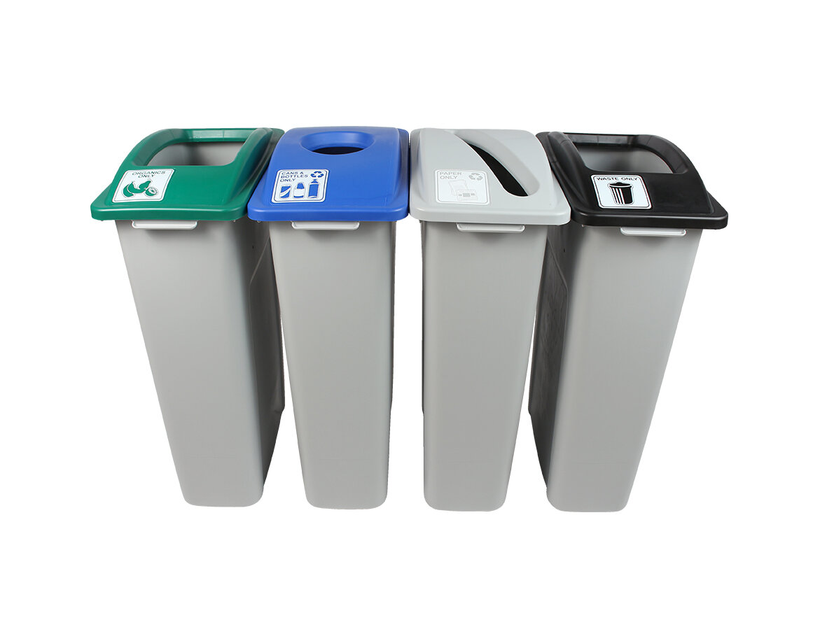 36L/9.51Gallon Rectangular Kitchen Trash Can with Wheels