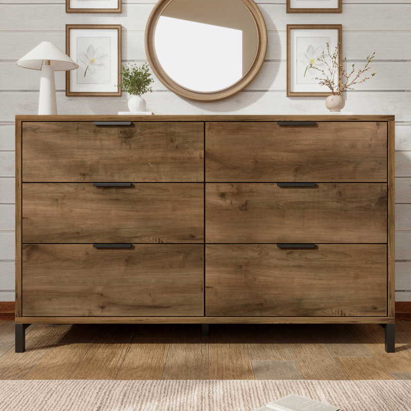 Romana 120 cm W Chest of 6 Drawers