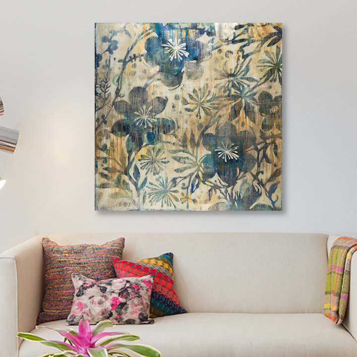 «Daisy Chain», reproduction sur toile, H 48 po x l 48 po x P 1,5 po, Toile tendue, Pas de tapis