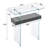 Tempered Glass Console Table with Shelf-1934271996-1905166807