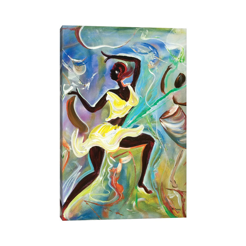Kumina by Ikahl Beckford - Wrapped Canvas Painting, 30.48cm H x 20.32cm W x 1.91cm D